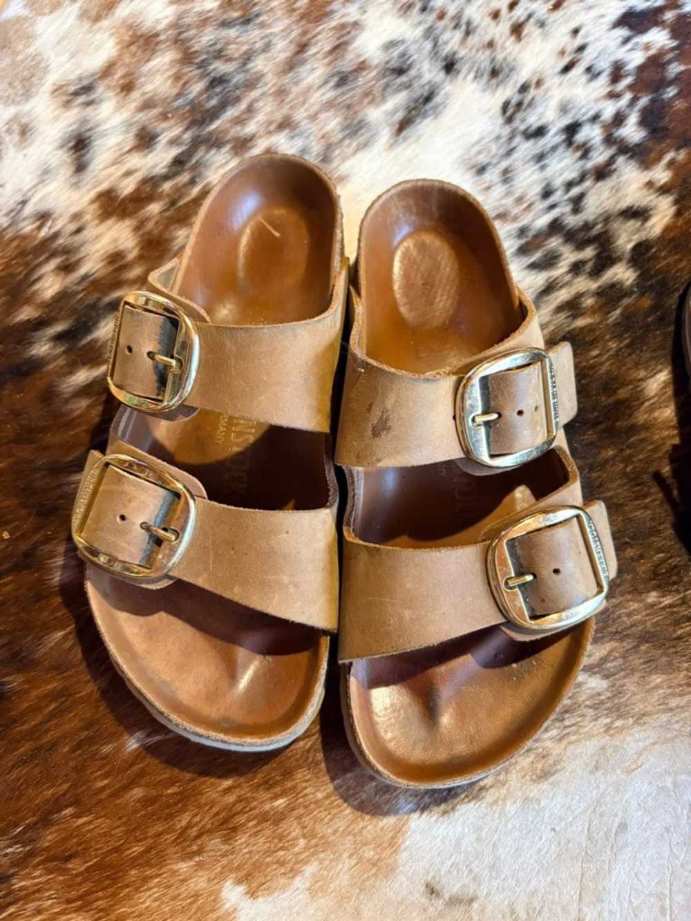 Birkenstock big buckle sandals